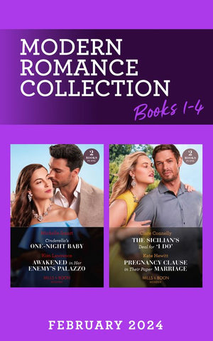 Modern Romance February 2024 Books 1-4 (Mills & Boon Collections) (9780263323054)