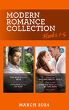 Modern Romance March 2024 Books 1-4: The King's Hidden Heir / A Tycoon Too Wild to Wed / Undone in the Billionaire's Castle / Contracted and Claimed by the Boss (Mills & Boon Collections) (9780263323122)