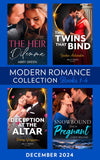 Modern Romance December 2024 Books 1-4: The Heir Dilemma / The Twins That Bind / Snowbound Then Pregnant / Deception at the Altar by Abby Green, Jackie Ashenden, Cathy Williams and Emmy Grayson (9780008944100)