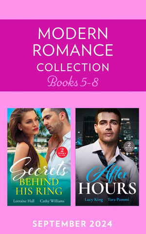 Modern Romance September 2024 Books 5-8: Boss with Benefits (Billion-Dollar Bet) / Fiancée for the Cameras / Emergency Engagement / His Hidden Royal Heirs (Mills &amp; Boon Collections)