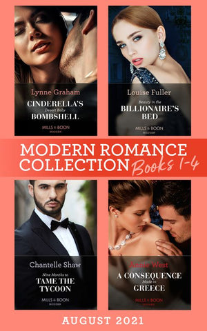 Modern Romance August 2021 Books 1-4: Cinderella's Desert Baby ...